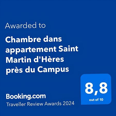 Chambre Dans Appartement Saint Martin D'Heres Pres Du Campus Rhut Eksteriør billede